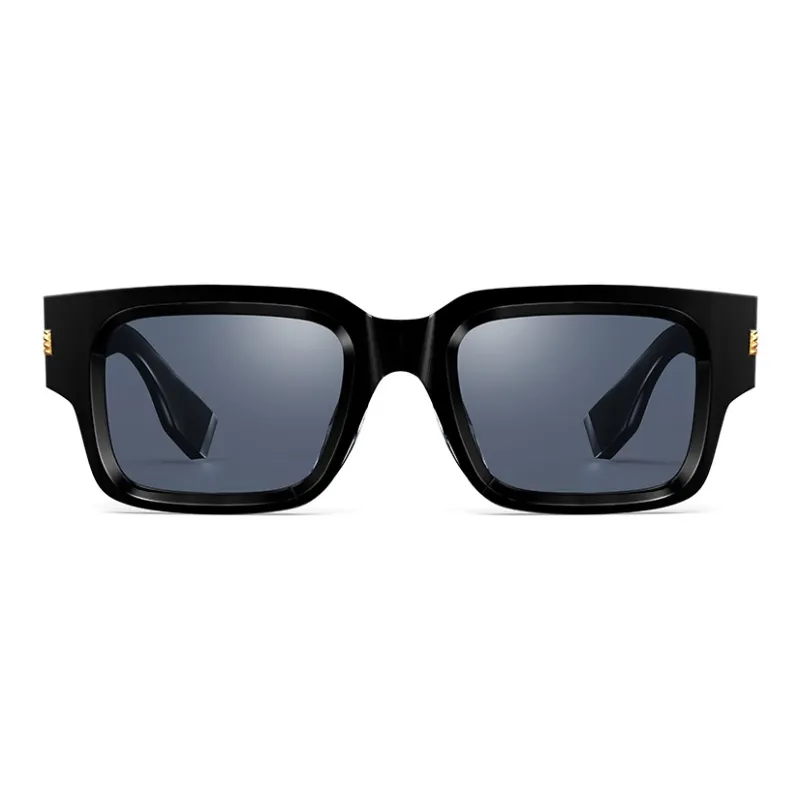 Police Plate Frame Square Sunglasses Unisex-1