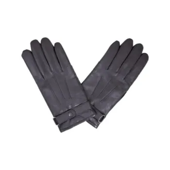 BARBOUR Leather Gloves Men's Black