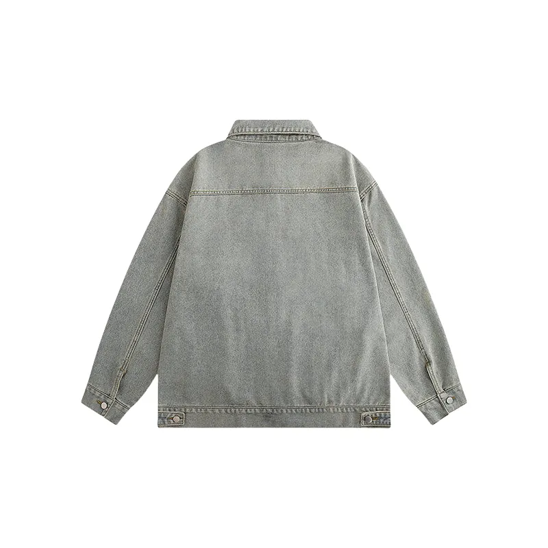 WKOOG Denim Jacket Unisex Yellow Mud-1