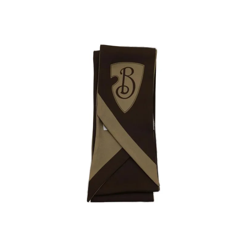 Burberry Skinny Reversible B Shield Scarf-0