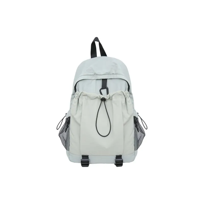 LUVISTRUE Nylon Backpack Regular Unisex Neon Green/Red/Brown/Red/Light Gray/Black-8