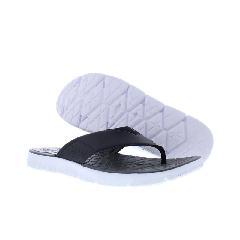 FILA F 13 Abrasion Resistant Slip Resistant Flip Flops Men's White Black-3