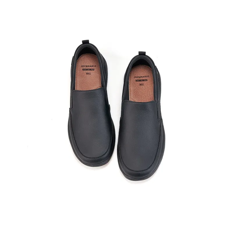 Joy&Mario Men's Casual Shoes Men Low Top Black/Dark Blue/Light Gray-2