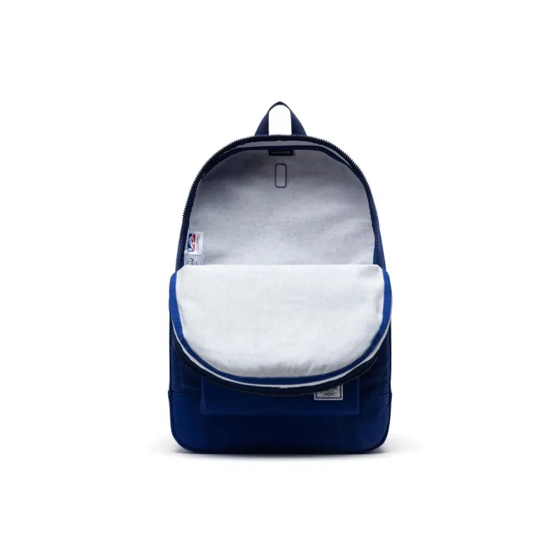 NBA Enzyme Wash Cotton Canvas Backpack Unisex Blue-3
