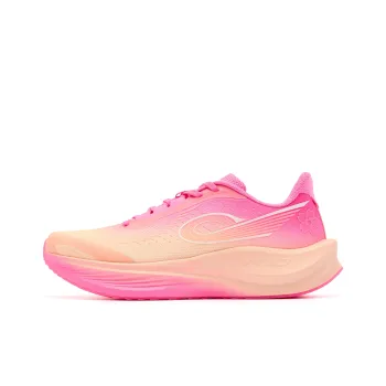 QIAODAN Strong Wind 3TR Cushioning Anti Slip And Wear Resistant Low Top Casual Running Shoes Women's Pink Orange