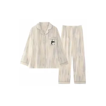 XIAFENYAN Pajama Set Women's Apricot