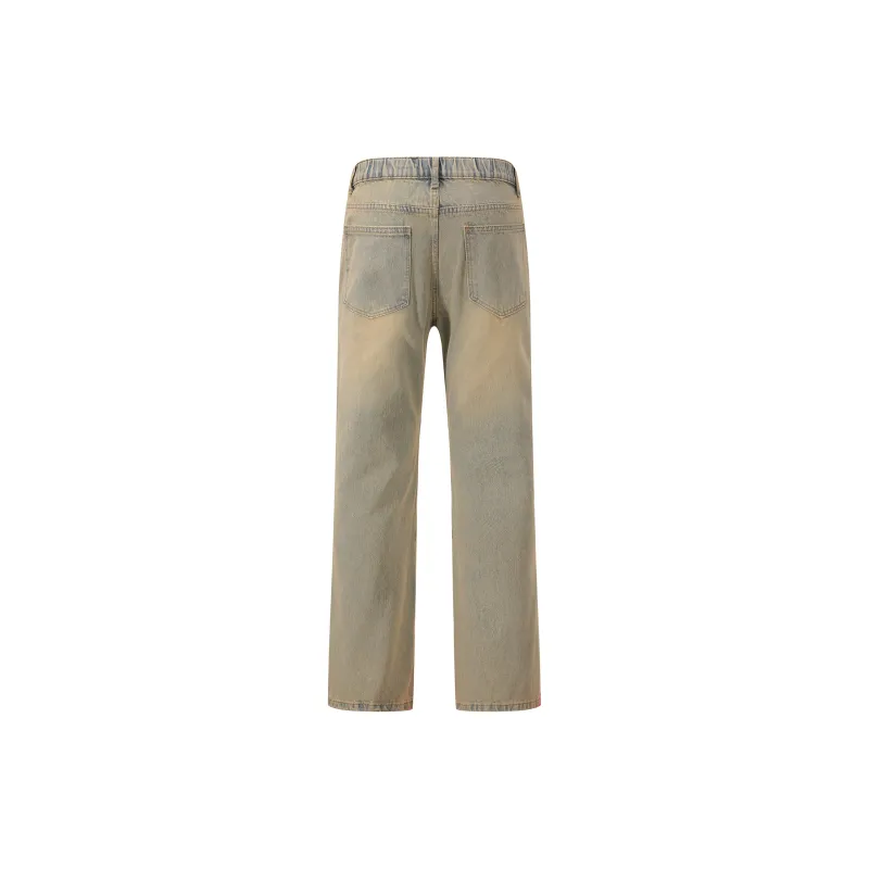 TEN MIRO Jeans Unisex Yellow Mud-1