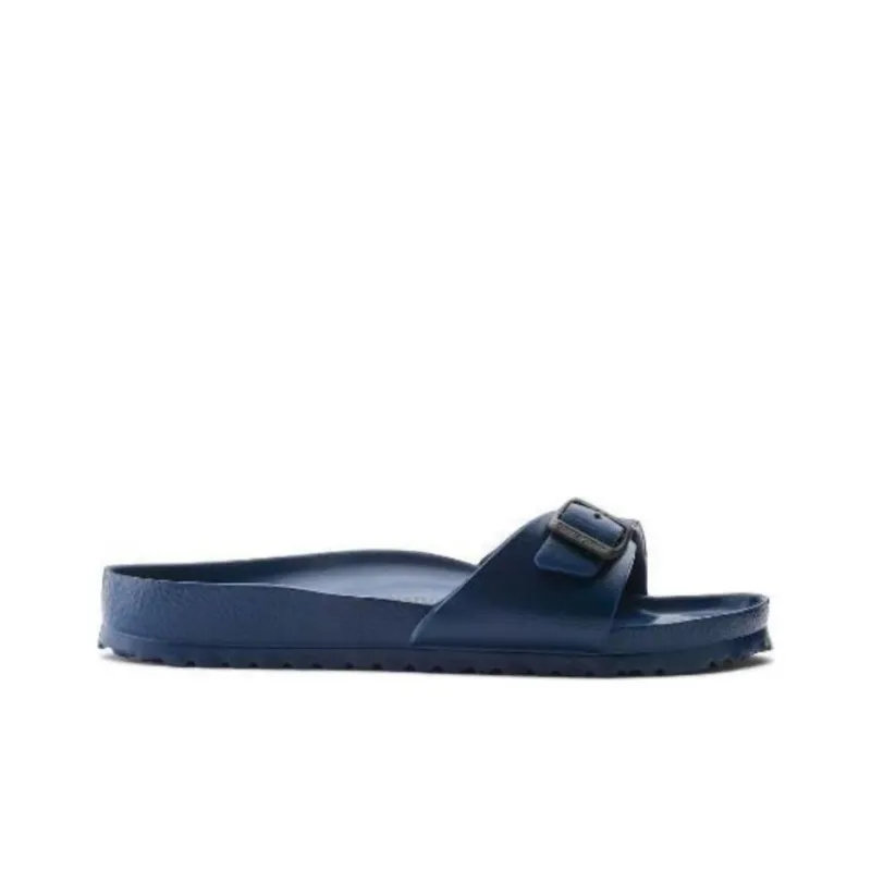 Birkenstock Madrid Abrasion-Resistant Slide Slippers Unisex Marine Blue-1