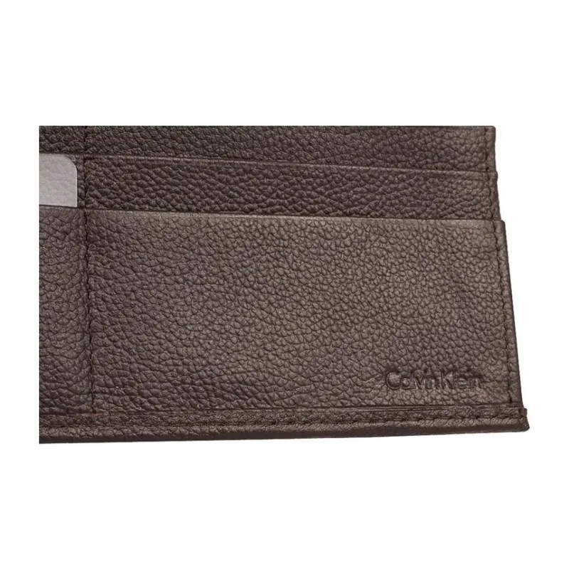 CALVIN KLEIN Leather Wallet Men's Brown-4