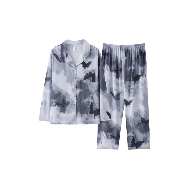 Qin Jing Pajama Set Unisex Ink-Wash-6