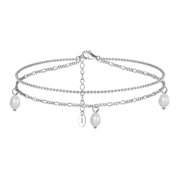 ZHENZHUAOMI Freshwater Pearl Anklets Women's