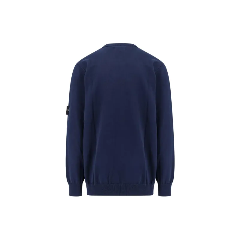 STONE ISLAND Compass Patch Crewneck Jumper-1