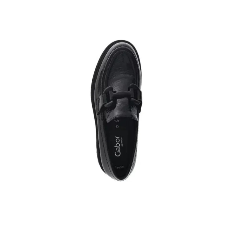 Gabor Comfort Loafers 4.5cm Women's Black-3