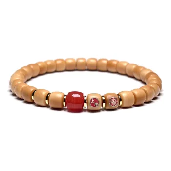 MOUNTAINS AND MANS Bodhi Root New Chinese Style Prosperity And Good Luck Beaded Bracelet Unisex
