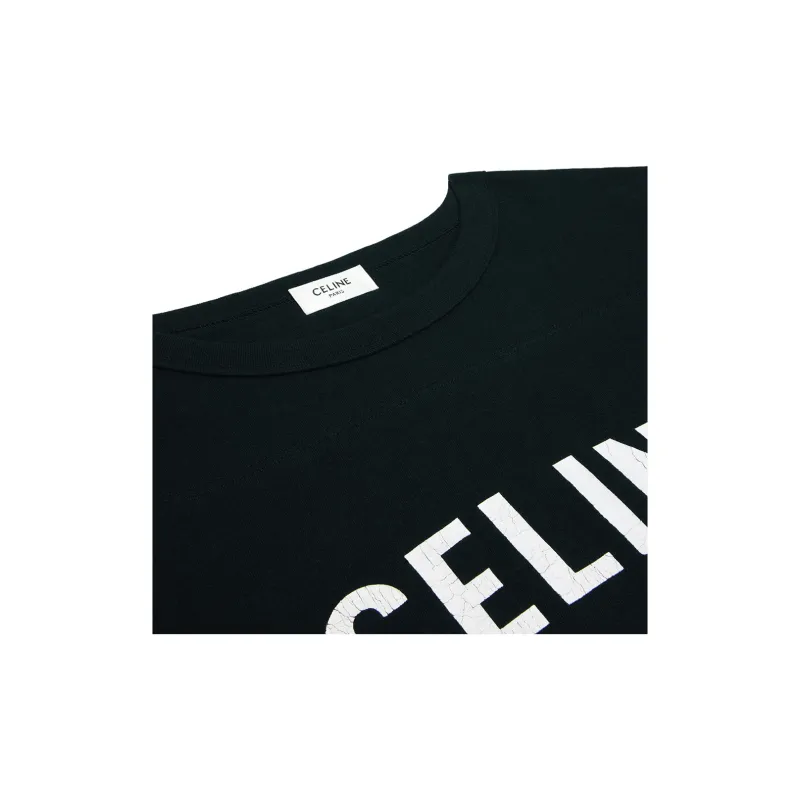 CELINE Paris Boxy T-shirt In Cotton Jersey-5