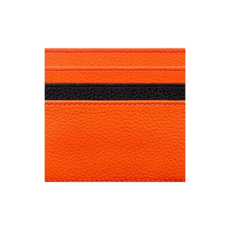 DIOR KAWS Collaboration Cow Leather Card Holder Women's Vermilion-3