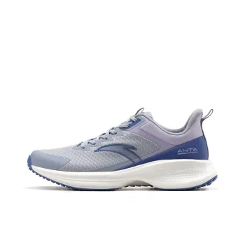 Anta Extra Serene Anti Slip Wear Resistant Low Top Casual Running Shoes Men's Gray White