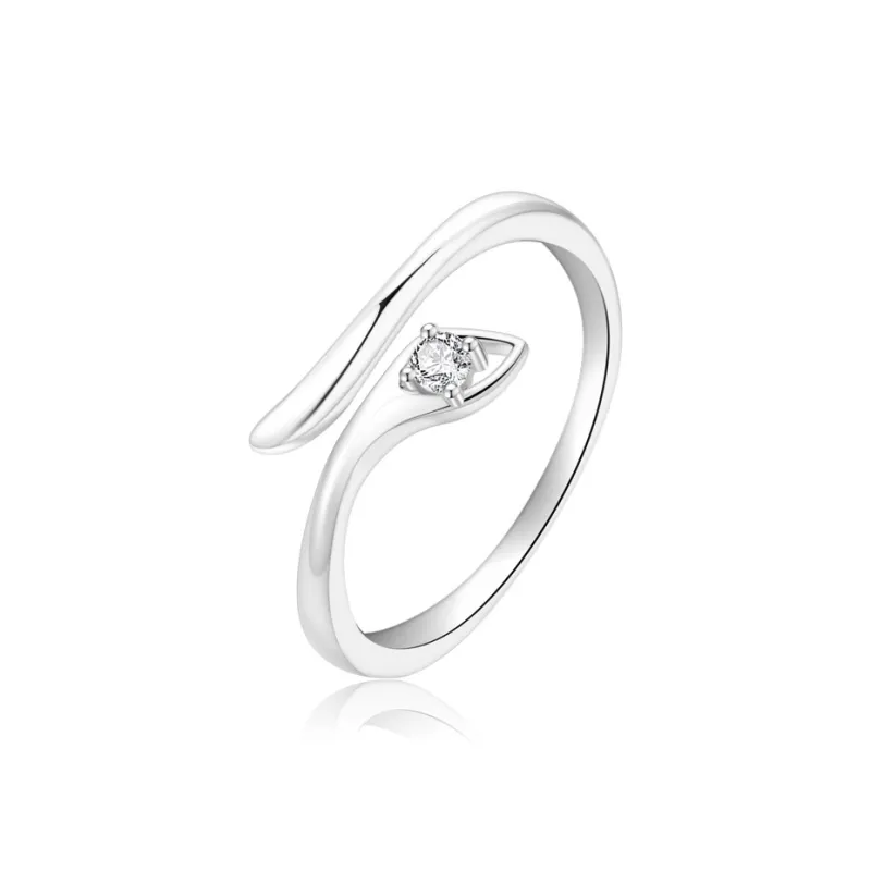 Lao Feng Xiang S925 Silver Rings Women's-0