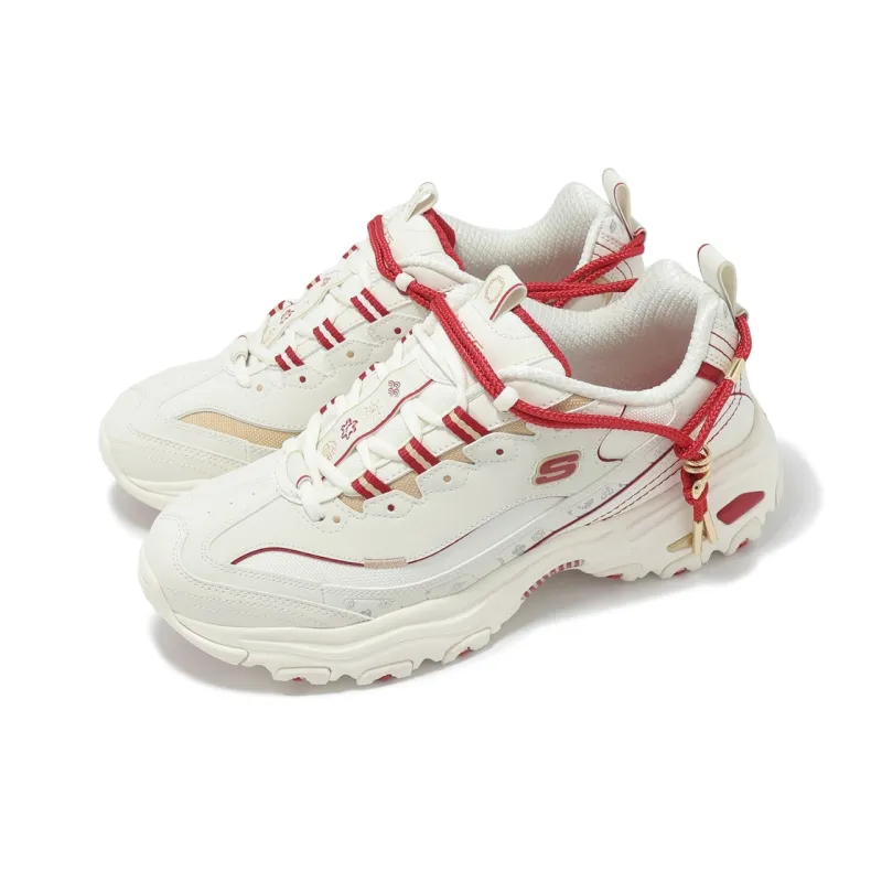 Skechers DLITES Anti Slip Wear Resistant Low Top Chunky Sneakers Men's Ecru-2