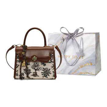 Miss Angel PU Portable Crossbody Bag Shoulder Bag Women's Brown/Black/Black/White/Coffee