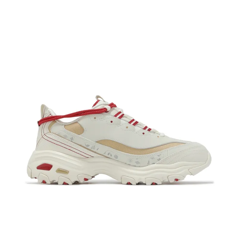 Skechers DLITES Anti Slip Wear Resistant Low Top Chunky Sneakers Men's Ecru-1
