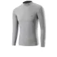 Mock Neck Unlined Clothing (Light Gray) 100% cotton Antibacterial/Windproof Neck Protection