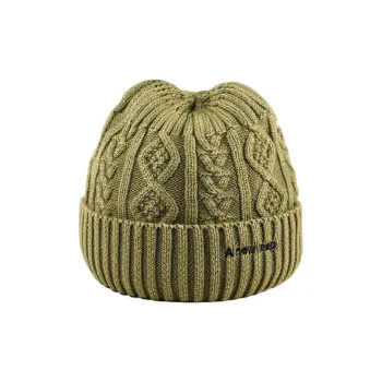 AJIDOU Cotton Beanies Women's Army Green