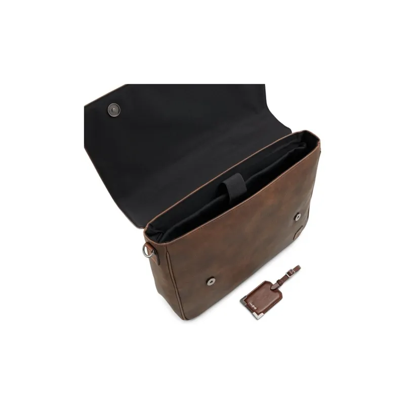 ALDO Artificial Leather Briefcases Large Size Men's Umber-2