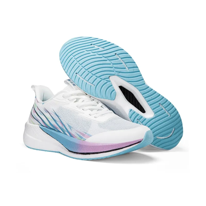 Speed Joy Run Cushioning Anti-Slip And Wear-Resistant Low-Top Carbon Plate Casual Running Shoes Men's White Blue-7