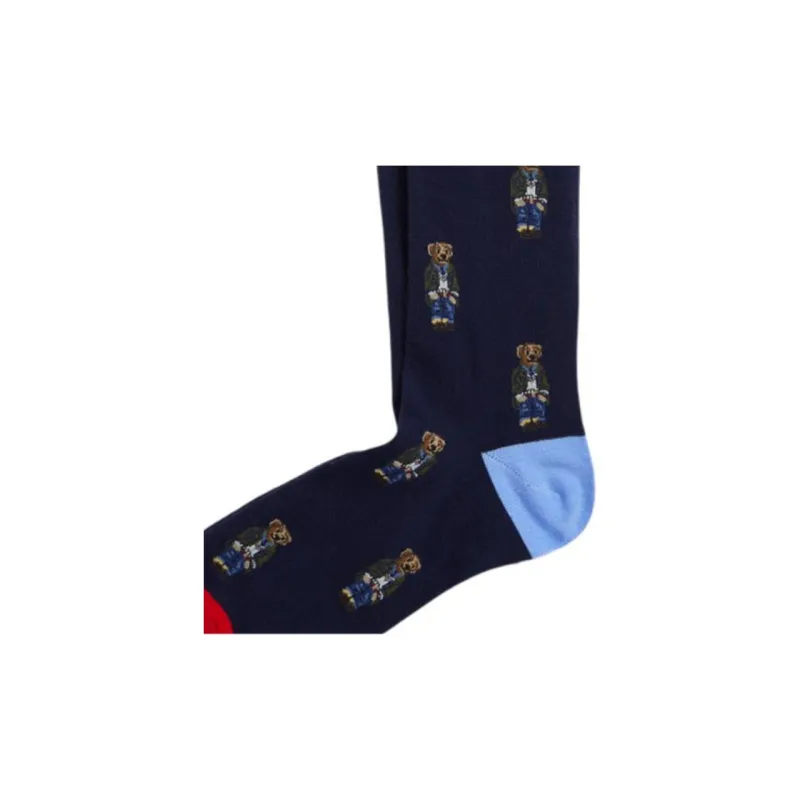 Polo Ralph Lauren SS24 Knee-High Socks Men's 1 Pack Nautical Blue-3