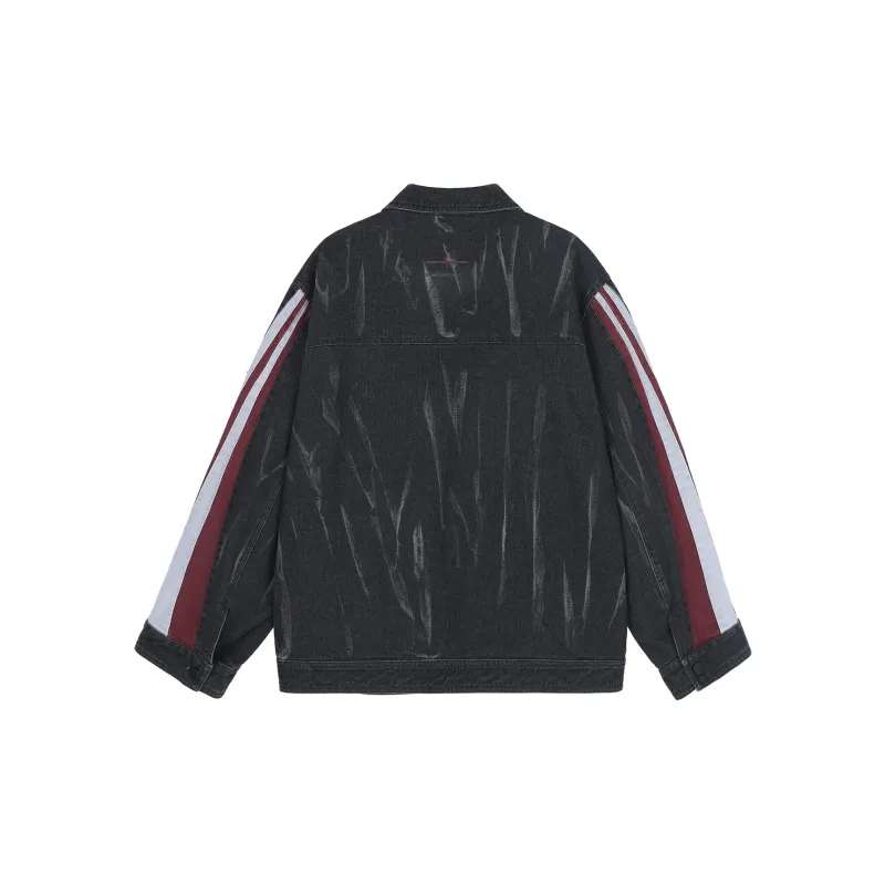 BJHG Jackets Coats Unisex Tie Dye Black-1