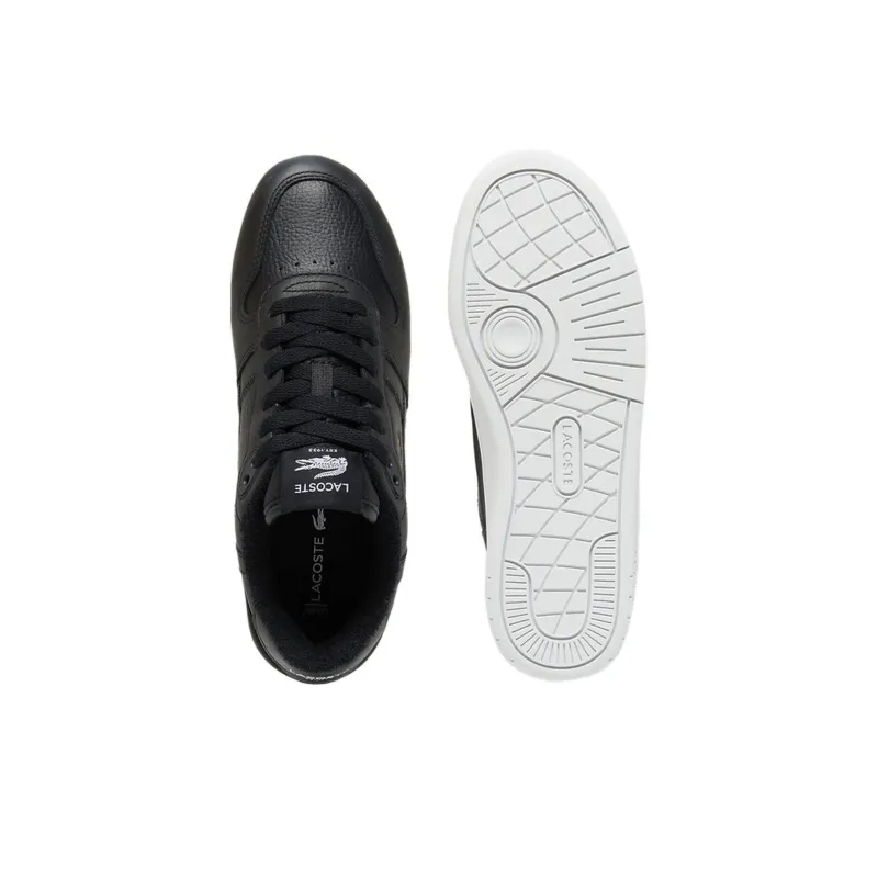 LACOSTE T-Clip Anti-Slip Wear-Resistant Low-Top Skateboard Shoes Women's Black White-5