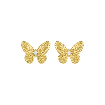 ZEGL 925 Silver Needles Stud Earrings Women's