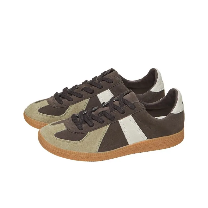 Norman Walsh Breathable Lightweight Low Top Running Shoes Unisex Brown Green-1