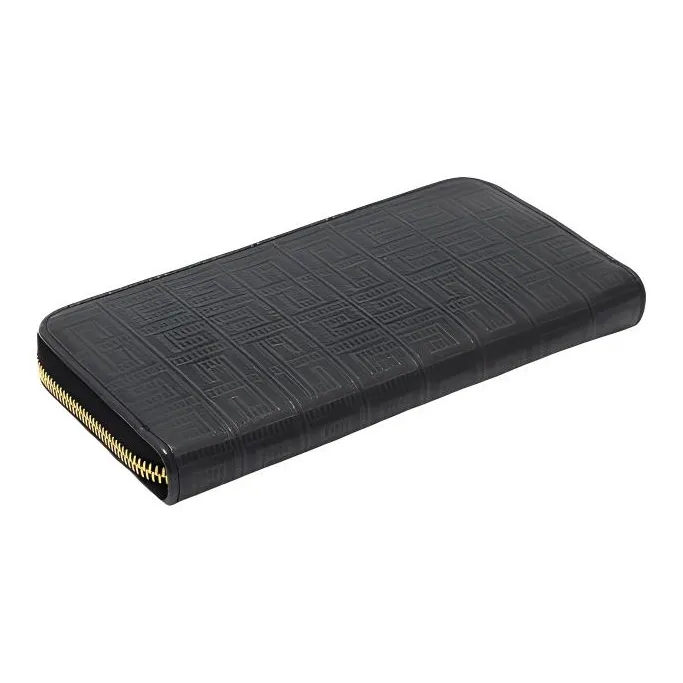 Givenchy Cut out Coated Canvas With Sheepskin Wallet Women's Black-2
