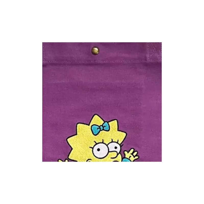 Disney X The Simpsons Cotton Handbag Unisex Purple-4