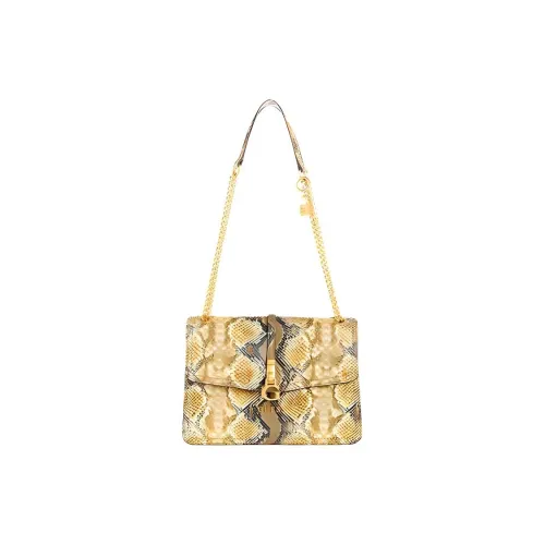 GUESS Artificial Python Skin Shoulder Bag Crossbody Bag Regular Women's Amber