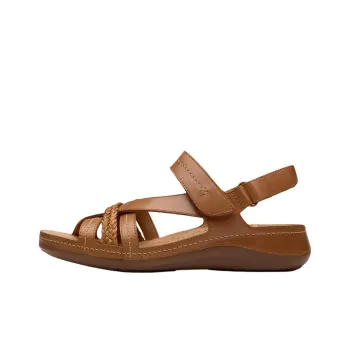Clarks Cecily Strap Strap Sandals 4cm Women's Brown