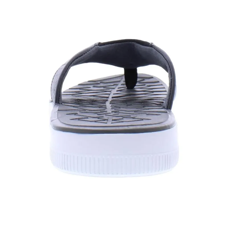 FILA F 13 Abrasion Resistant Slip Resistant Flip Flops Men's White Black-4