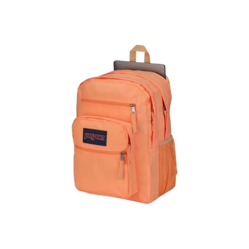 JanSport Recycled Polyester Backpack Unisex Peach Neon-3