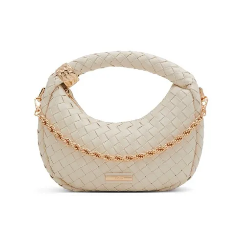 ALDO Artificial Leather Handbag Medium Size Women's Khaki/Bone-3