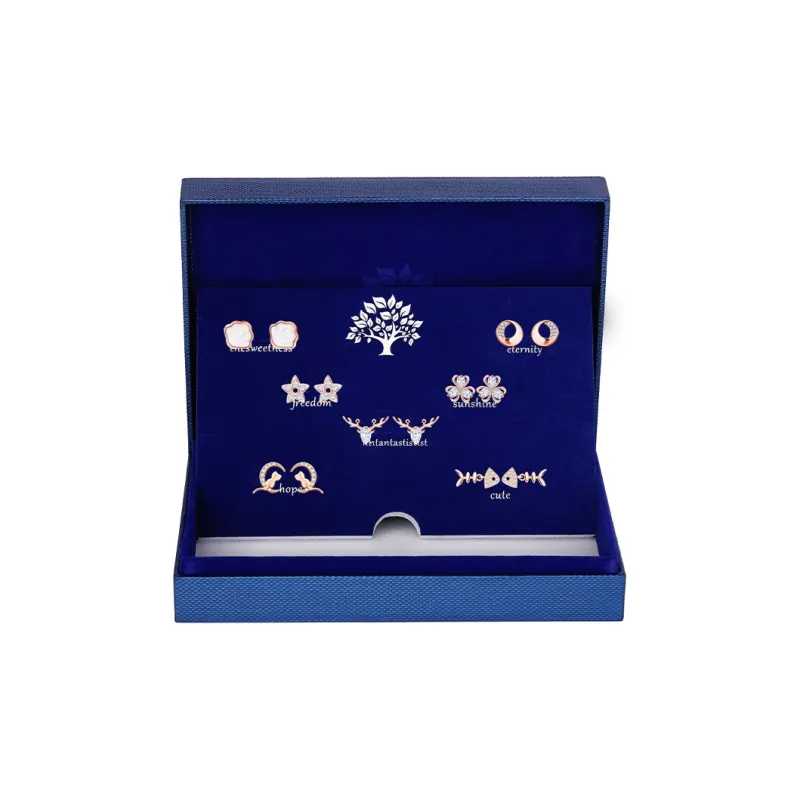 OWNCOOL 925 Sterling Silver Stud Earrings, Gift Box Set Women's-12