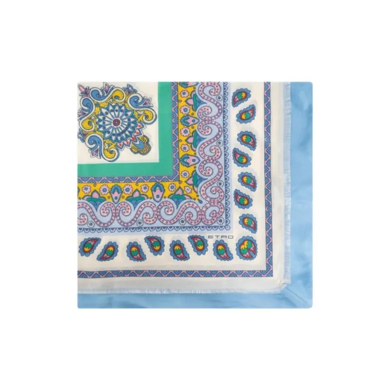 ETRO Floral Printed Satin Scarf-0