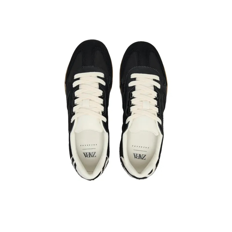 ZARA Low Top Casual Shoes Women's Black-4
