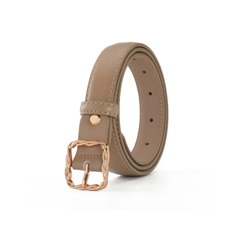 AOKANG Split Cow Leather Belts Women's Width 2.3CM-13