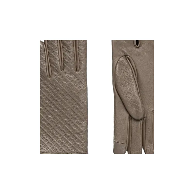 BOSS Wool Polyamide Gloves Women's Brown-1