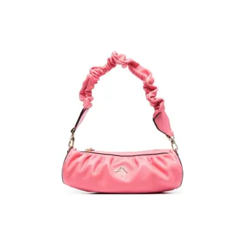 Manu Atelier Leather Arrow Bag, Underarm Shoulder Bag Women's Pink