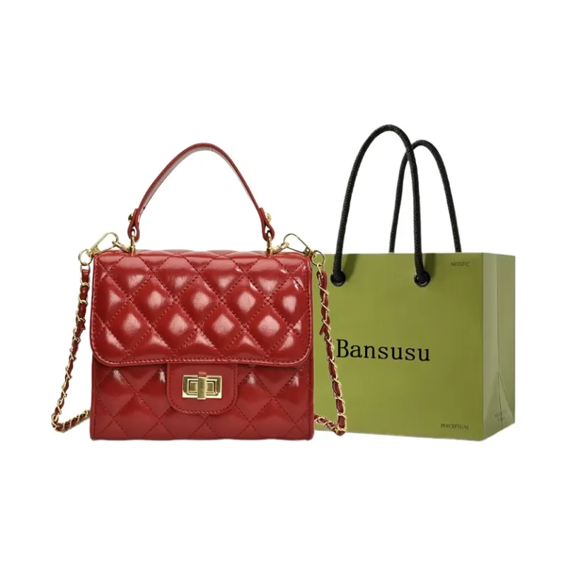 Bansusu PU Shoulder Bag, Crossbody Bag, Handbag Women's Silver/White/Red/Black-8