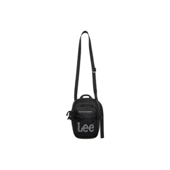 Lee Polyester Shoulder Bag, Crossbody Bag Mini Unisex Black