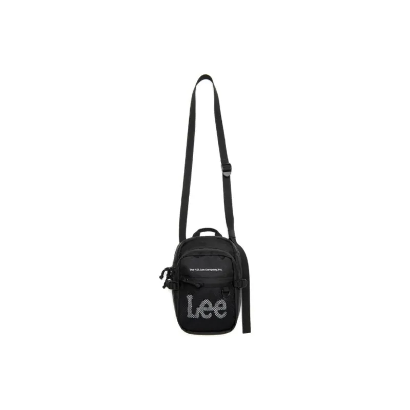 Lee Polyester Shoulder Bag, Crossbody Bag Mini Unisex Black-0